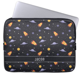 Funda Para Portátil Cohetes y naves espaciales en el espacio ultraterr