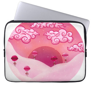 Funda Para Portátil Colas y nubes de bonito