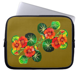 Funda Para Portátil coleção Flores do Brasil capuchinha, 