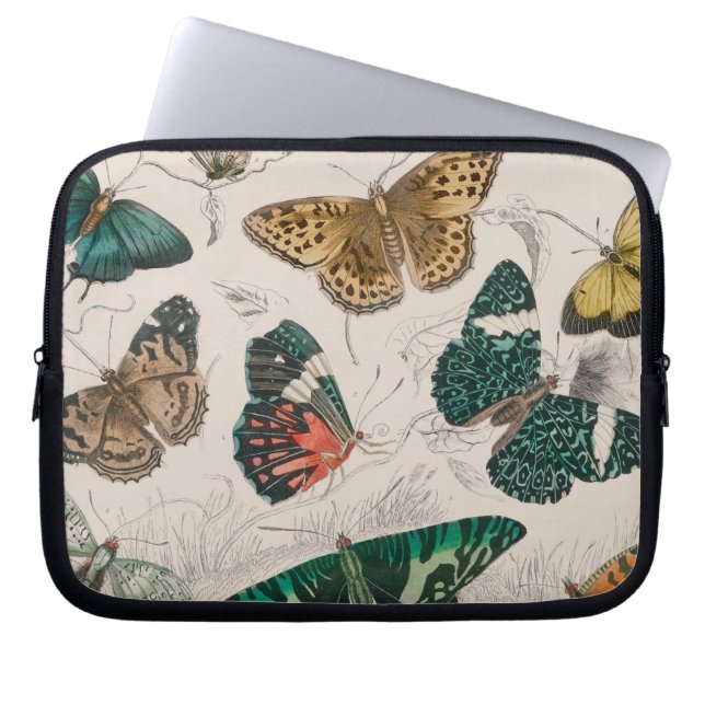 Funda Para Portátil colección de mariposa manteca de arte acuarela ant (Frente)