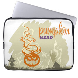 Funda Para Portátil Colección de sellos de Halloween "Pumpkinhead"