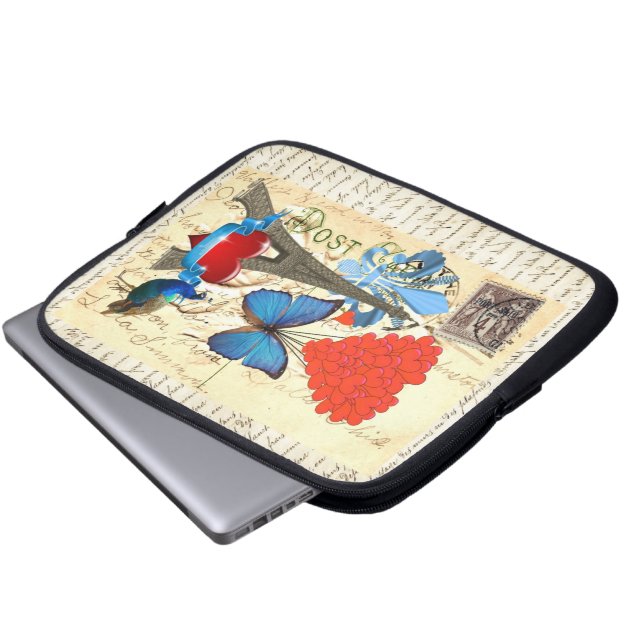 Funda Para Portátil Colección romántica de París (Inferior anverso)