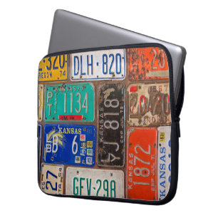 Funda Para Portátil Colección Rusty License Plates
