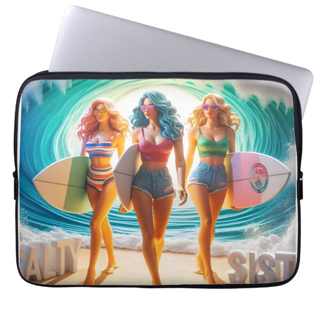 Funda Para Portátil Colección Waves & Wanderlust (Frente)