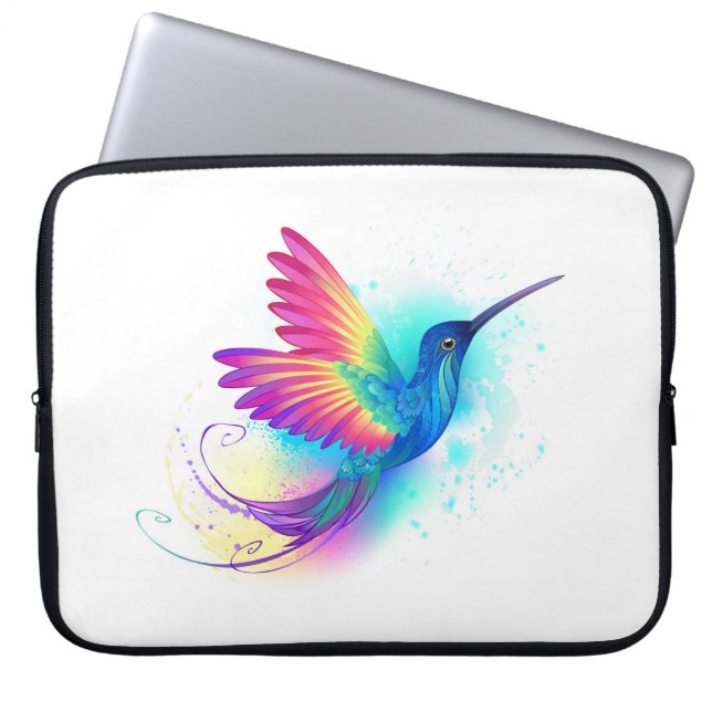 Funda Para Portátil Colibrí arcoiris exótica (Frente)