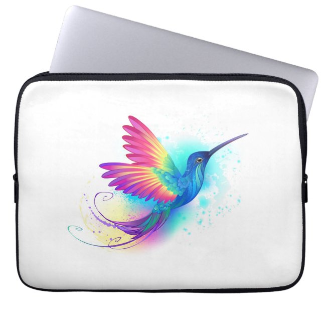 Funda Para Portátil Colibrí arcoiris exótica (Frente)