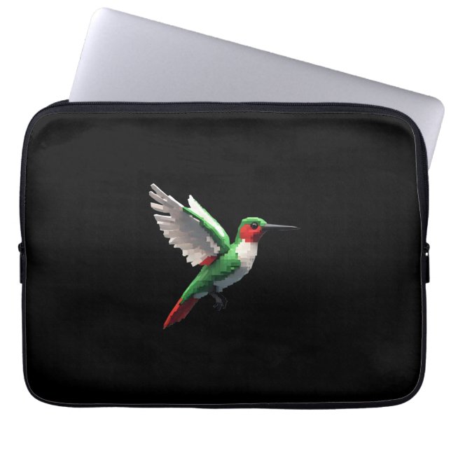 Funda Para Portátil Colibrí verde (Frente)