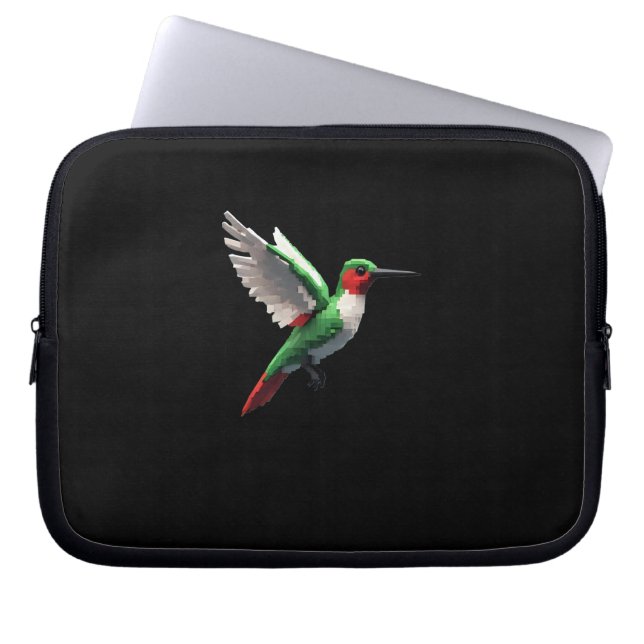 Funda Para Portátil Colibrí verde (Frente)