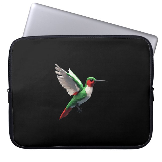 Funda Para Portátil Colibrí verde (Frente)