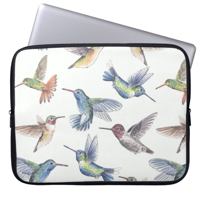 Funda Para Portátil Colibríes (Frente)
