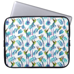 Funda Para Portátil Colibríes de cola larga tropical