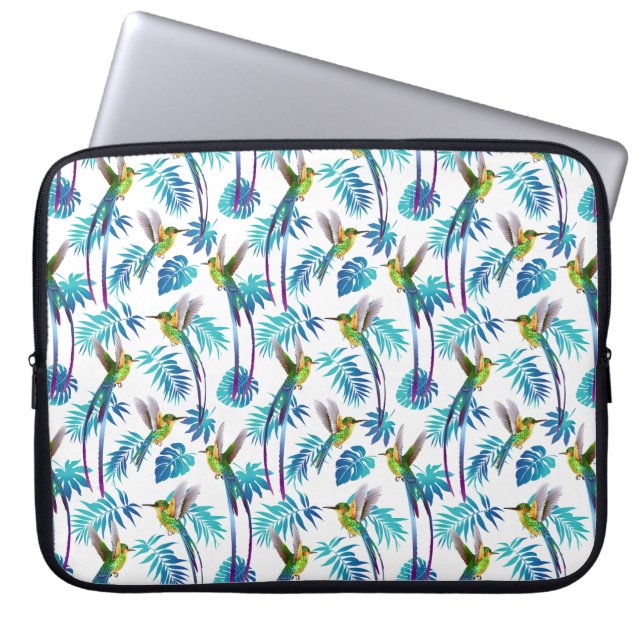 Funda Para Portátil Colibríes de cola larga tropical (Frente)