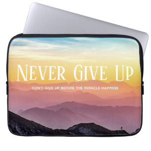 Funda Para Portátil Colinas Scenery Colores Arcoiris Motivación Cita