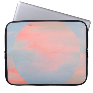 Funda Para Portátil Collage de arte estético con hermoso atardecer cie