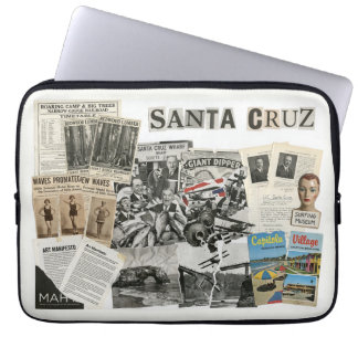 Funda Para Portátil Collage de Santa Cruz California – Arte de Protest