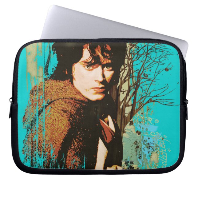 Funda Para Portátil Collage de vectores de medios mixtos FRODO™ (Frente)