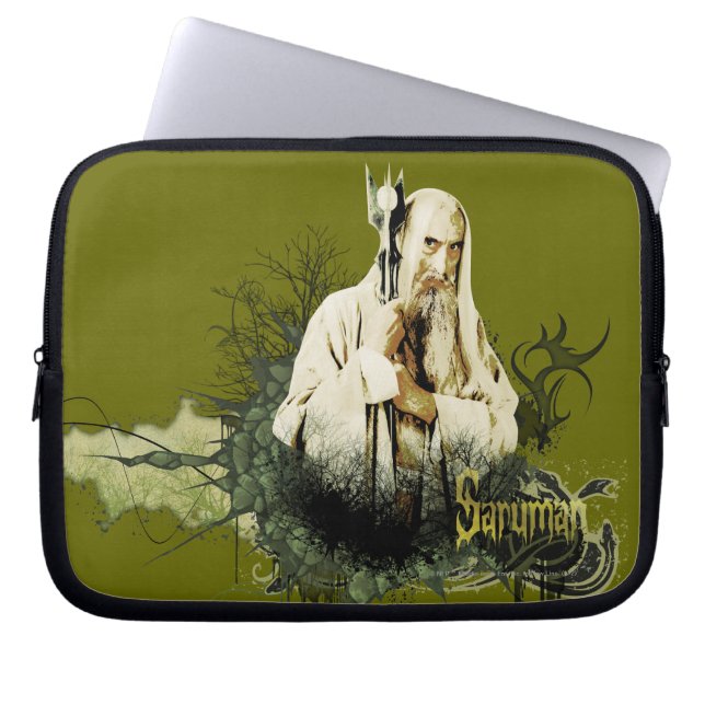 Funda Para Portátil Collage de vectores SARUMAN™ (Frente)