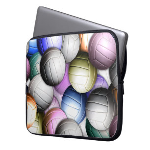 Funda Para Portátil Collage del voleibol
