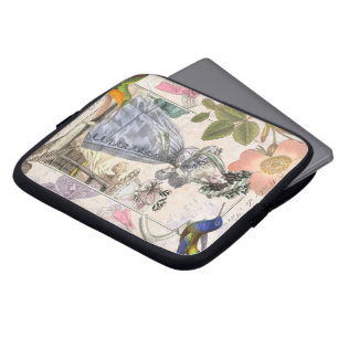Funda Para Portátil Collage francés elegante de la moda del vintage
