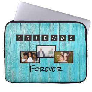 Funda Para Portátil Collage personalizado de fotos de plantillas de dí
