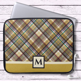 Funda Para Portátil Colocación de tonos de tierra preppy