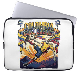 Funda Para Portátil Colombia Meta Energía Esqueleto Delantero Naciones