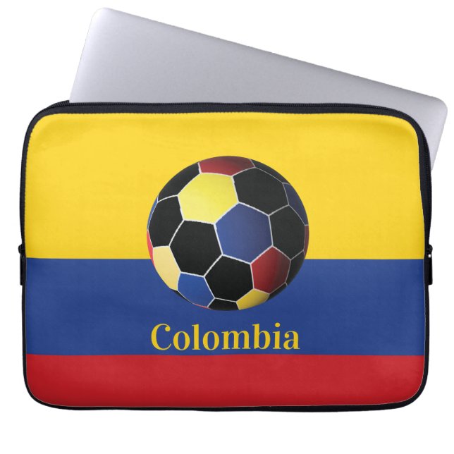 Funda Para Portátil Colombia Soccer Poster (Frente)