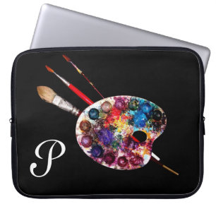 Funda Para Portátil COLOR ARTISTA PALETTE MONOGRAM Negro