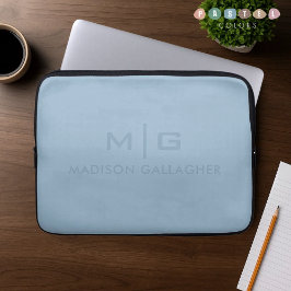 Funda Para Portátil Color Azul Bebé Pastel Suave Sólido del Cielo