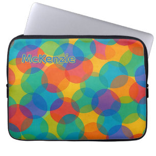 Funda Para Portátil Color brillante retro Formas amorfo Patrón de arte