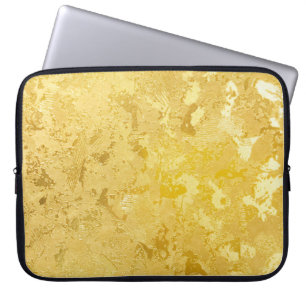 Funda Para Portátil Color de oro abstracto pintado en superficie grues