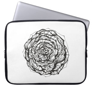 Funda Para Portátil Color de rosa ornamental abstracto