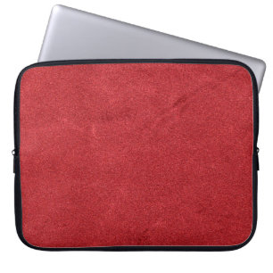 Funda Para Portátil Color de terciopelo de textura roja moderno