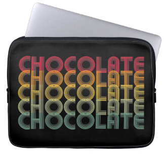 Funda Para Portátil Color del arcoiris del chocolate retro