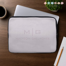 Funda Para Portátil Color Lila Pastel Luz Suave Sólido Púrpura