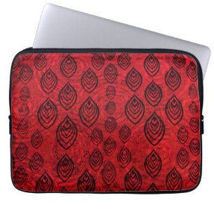 Funda Para Portátil Color rojo lluvia / agua gotas de forma patrón