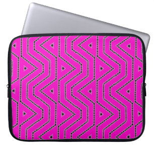 Funda Para Portátil Color rosa caliente Patrón del Diseñador de arte g