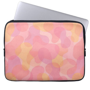 Funda Para Portátil Color rosa retro Formas amorfo Patrón de arte