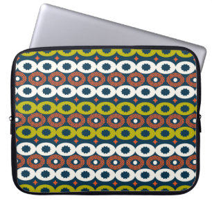 Funda Para Portátil Color sin fisuras con formas ovaladas en África