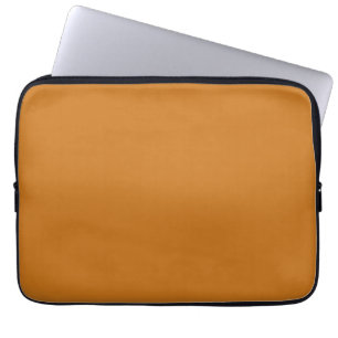 Funda Para Portátil Color sólido negro Naranja quemado