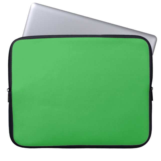 Funda Para Portátil Color sólido verde Kelly (Frente)