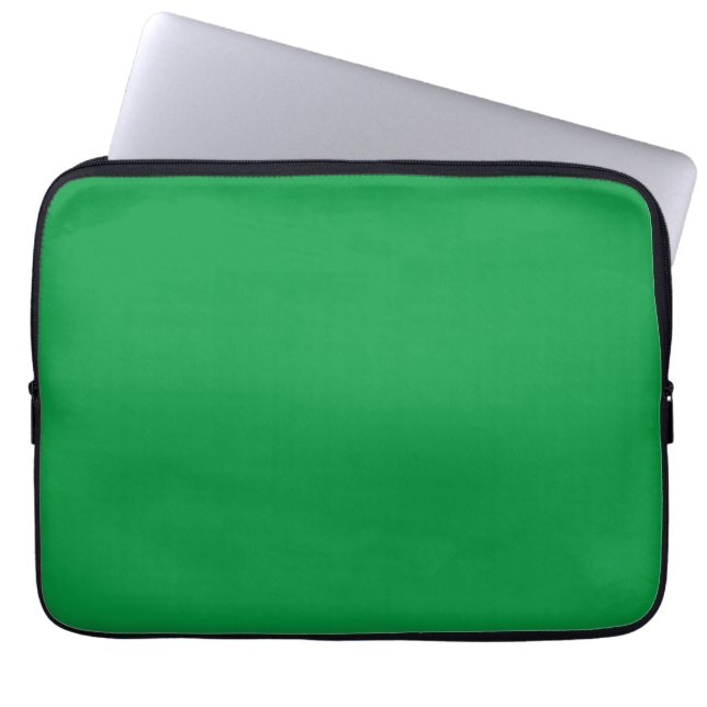 Funda Para Portátil Color sólido verde Kelly (Frente)