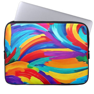 Funda Para Portátil Colores abstractos que revolotean arte