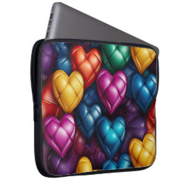 FUNDA PARA PORTÁTIL COLORES DE AMOR DE VALENTINA DE COLORES BRILLANTES