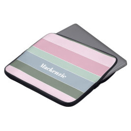 Funda Para Portátil Colores de verano personalizado bandas de bloques 