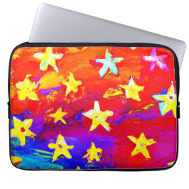 Funda Para Portátil Colores vibrantes de estrellas. ¡Hazte con una en