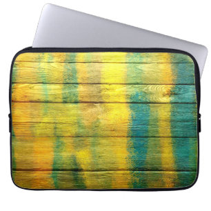 Funda Para Portátil Colorful Abstract Wood #8