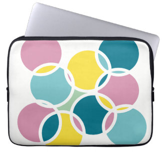 Funda Para Portátil Colorful Circle Design – Fun Geometric Print