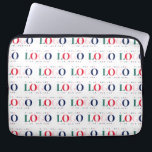 Funda Para Portátil Colorful Custom Rectangle Business Logo Repeating<br><div class="desc">Promote your business with this elegant laptop sleeve,  featuring your custom logo pattern. Easily add your logo by clicking on the "personalize" option.</div>