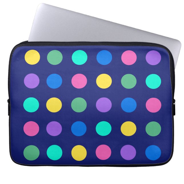 Funda Para Portátil Colorful Geometric Dots (Frente)